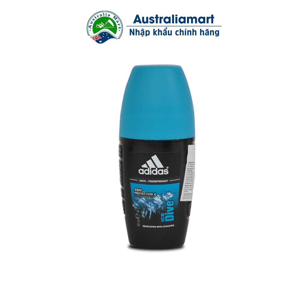 Lăn Khử Mùi Nam Ngăn Mồ Hôi Adidas Ice Dive 40ml