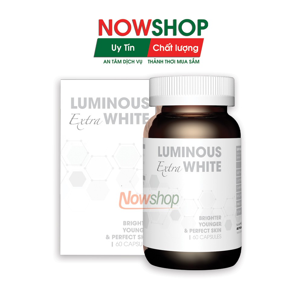 Luminous Extra White - Viên uống trắng da, bổ sung glutathione giúp đẹp da, giảm nám, mờ thâm, chống lão hóa hiệu quả