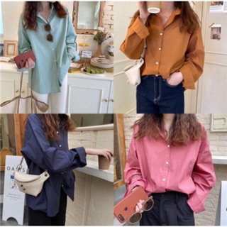 ORDER Áo sơ mi basic sơ mi mỏng mùa hè - nhiều màu