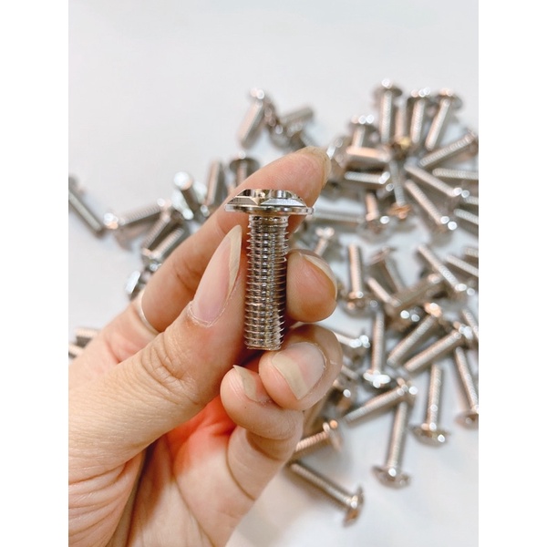 Ốc đĩa trước 8li25 Salaya inox 304 không gỉ, gắn thông dụng xe Honda & Yamaha