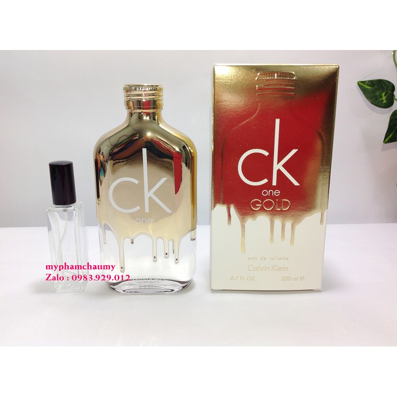 [Mẫu thử] Nước Hoa Calvin Klein Ck One Gold 2,5,10ml