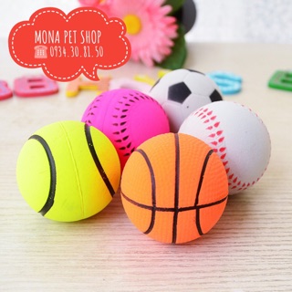 Đồ chơi bóng cao su đặc ruột siêu nảy dành cho chó mèo, thú cưng