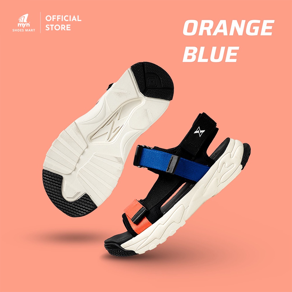 Giày Sandal Nữ ZX 2816 - ORANGE BLUE - Đế Chunky 3.5cm