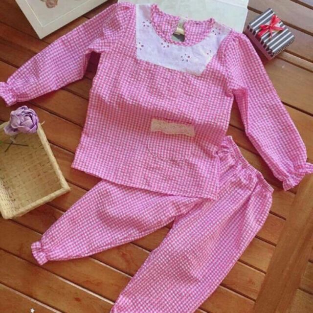 Compo 5 bộ pijama cho bé gái