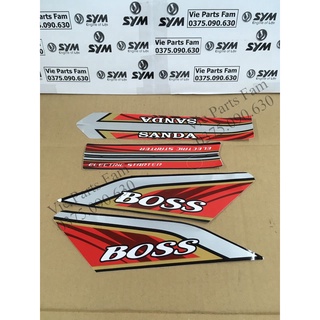 Bộ tem xe máy Boss SYM
