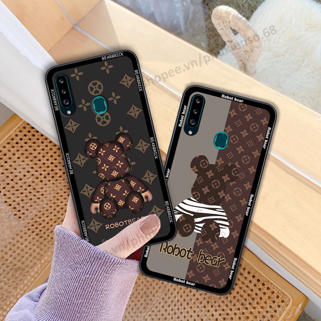 Ốp lưng điện thoại Samsung A20s in hình gấu bear, kaws, doremon thời trang, ốp lưng cao cấp chất lượng