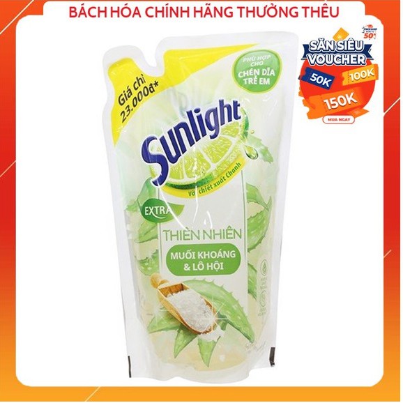 Nước Rửa chén,Rửa bát Sunlight thiên nhiên túi 750ml