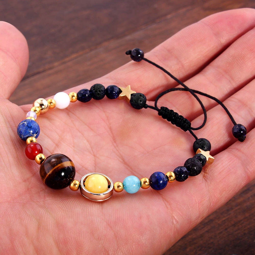 Vòng tay Lava Reiki hình hệ mặt trời dễ thương