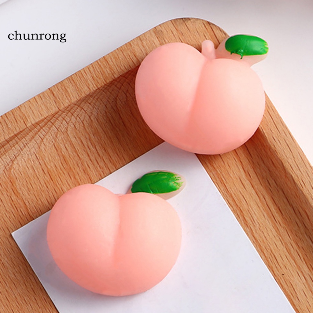 Cr Đồ Chơi Nắn Bóp Đàn Hồi Giảm Stress Hình Quả Đào 3D