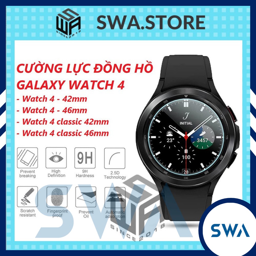 Dán màn hình cường lực đồng hồ Samsung Galaxy Watch 4 và Watch 4 classic 42mm 46mm, SWASTORE