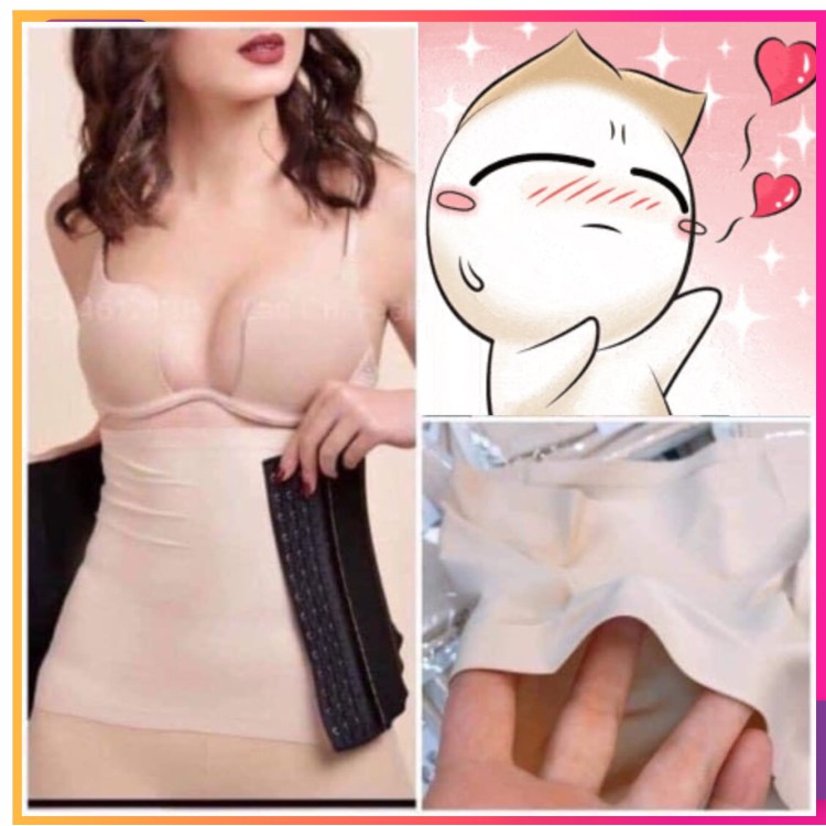 Áo lót linner mặc trong gen nịt bụng latex chất liệu su đúc mát, thấm hút mồ hôi giúp chống ngứa, chống hằn xương lên da