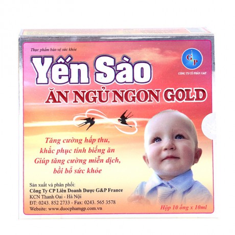 Yến Sào ăn ngủ ngon gold(Alibaba) - Hỗ trợ ăn ngon miệng, khắc phục biếng ăn, tăng cường sức đề kháng