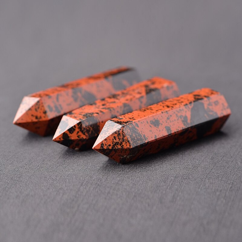 Trụ đá thanh tẩy Red Obsidian