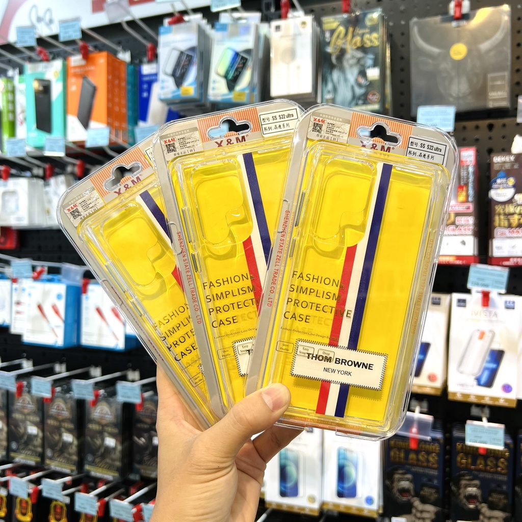Ốp lưng Thom Brown Samsung Fold4, Flip4, S22Ultra, Note 10 Plus, S22 Plus, S20 Ultra, Note 10 cao cấp