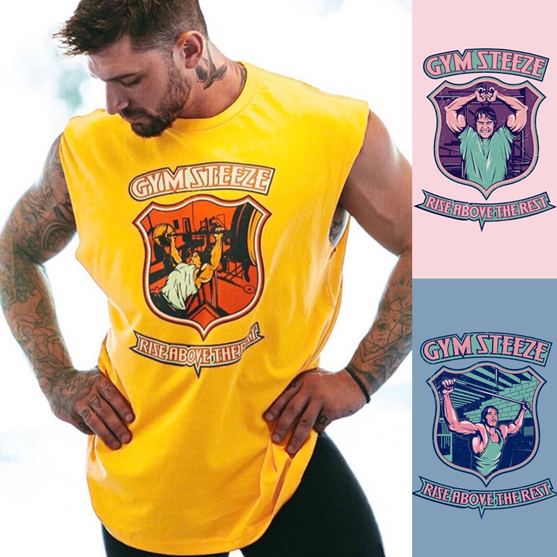 Áo Ba Lỗ Thể Thao Chất Liệu Cotton Thoải Mái Cho Nam