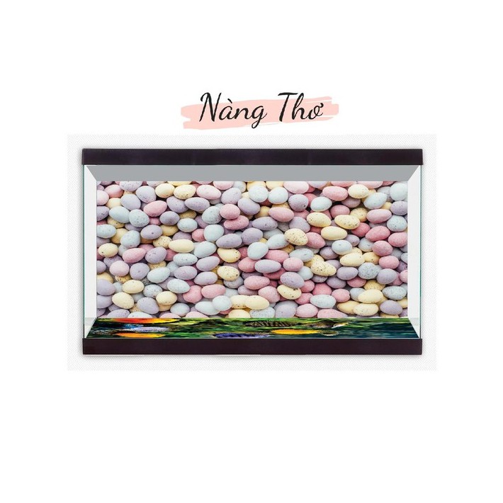 TRANH DECAL 3D DÁN MẶT ĐÁY HỒ CÁ_NÀNG THƠ