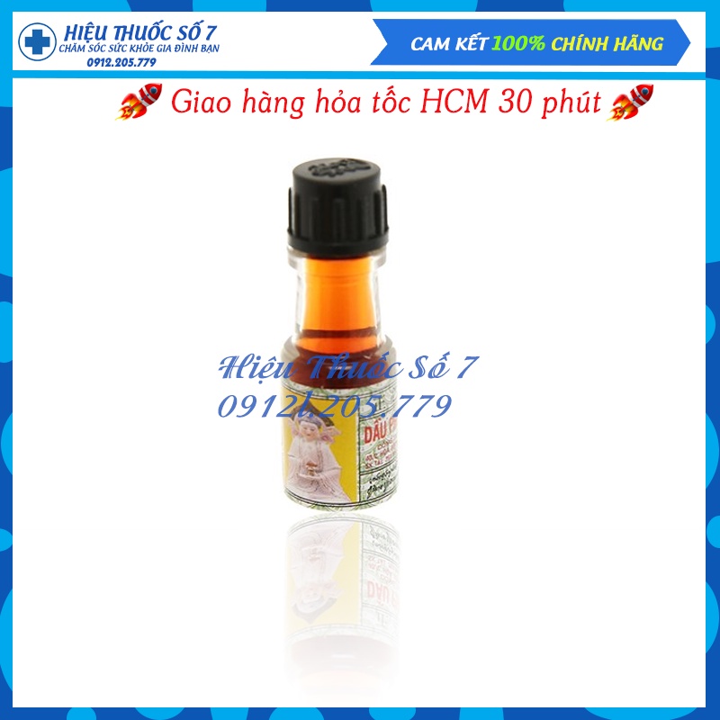 Dầu Phật Linh Trường Sơn chai 1.5ml - 5ml, giảm cảm, nhức mỏi, sưng viêm