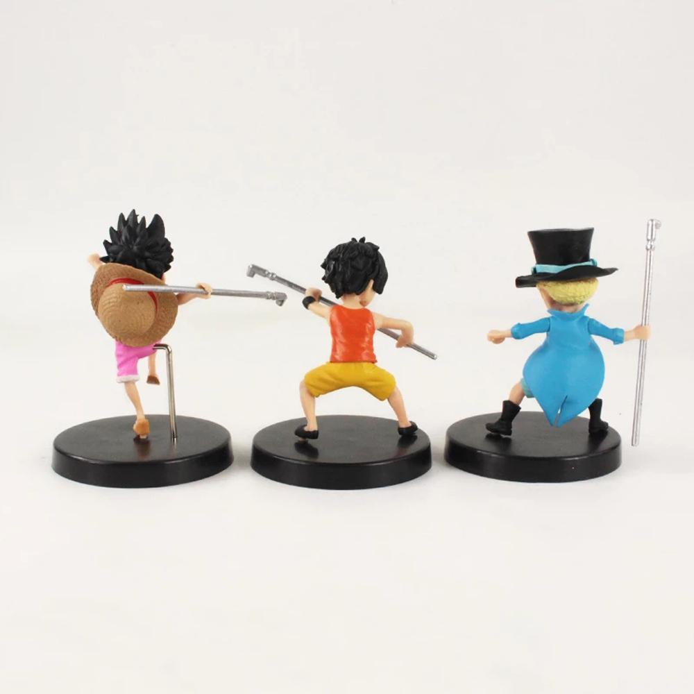 Mô Hình Đồ Chơi Nhân Vật Luffy Monkey D Luffy Ace 9-10cm