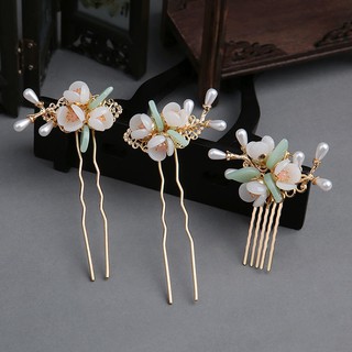 Set Kẹp Tóc Phong Cách Hanfu Xinh Xắn Cho Nữ