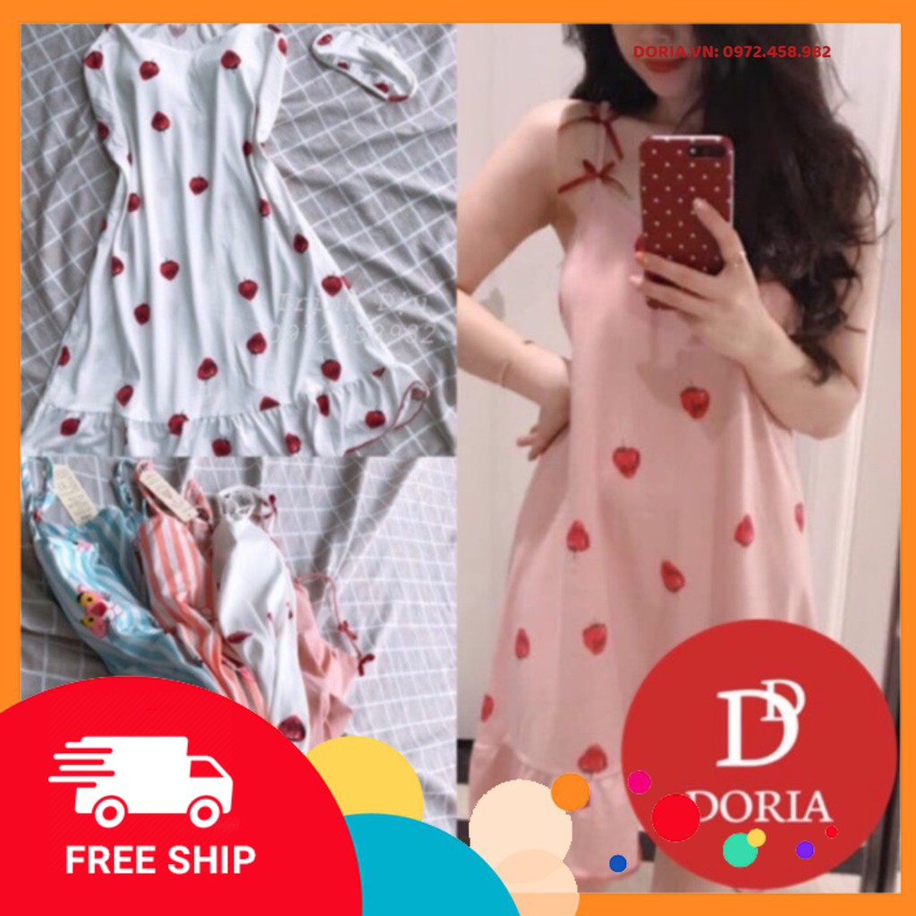 FREESHIP 50K VÁY NGỦ 2 DÂY HOT HIT 2019 (4 màu kèm video) | BigBuy360 - bigbuy360.vn