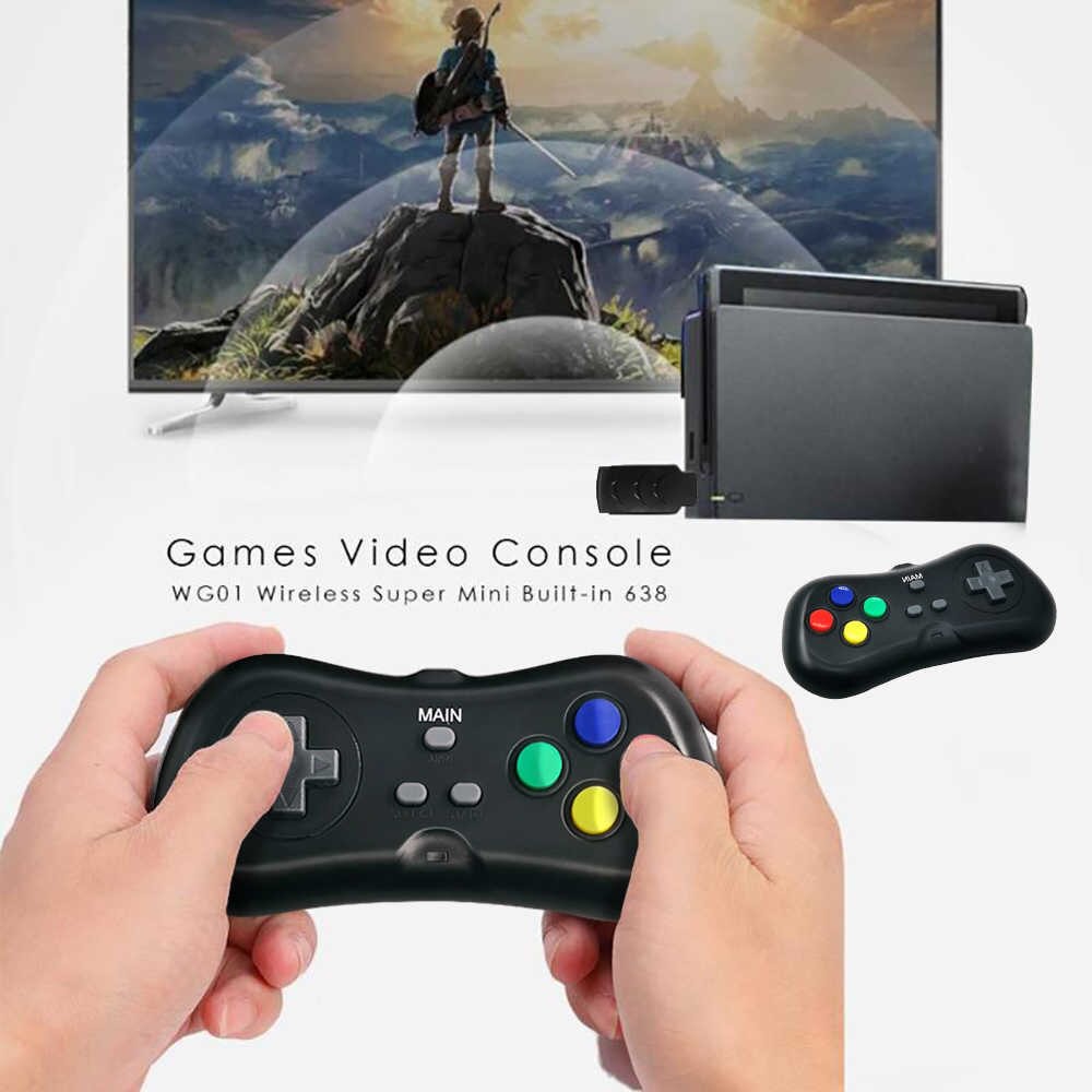 Giảm 100K Hôm Nay Bộ máy chơi game 638 trò Mario, Contra, Xe Tăng,.. kết nối HDMI không dây hỗ trợ 2 người chơi