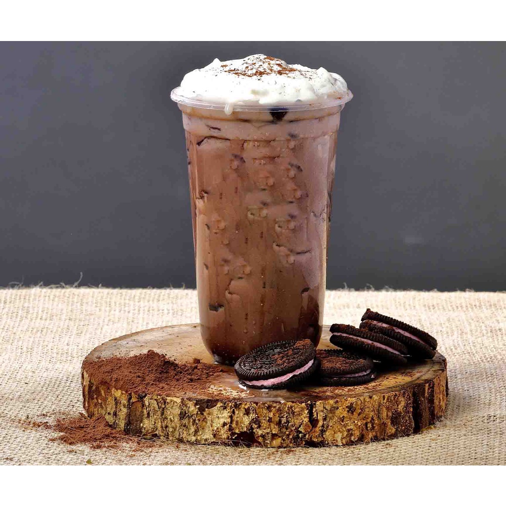 Set Nguyên Liệu Nấu Trà Sữa Trân Châu Socola 500gr ( Nấu 8-10 Ly) Siêu Ngon