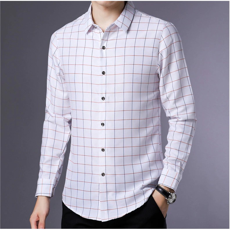 (CAO CẤP)Áo Sơ Mi Nam Dài Tay Thời Trang Nam Tính Lịch Lãm - Hàng Xuất Khẩu SM00014 | BigBuy360 - bigbuy360.vn