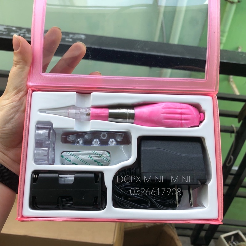 Máy Thần Thánh Việt Nam Không Tích Điện Có Chỉnh Kim_ Dụng Cụ Phun Xăm Minh Minh