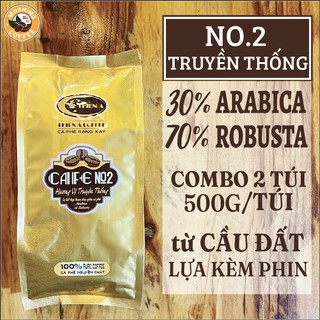Cà phê rang mộc truyền thống combo 1kg và phin