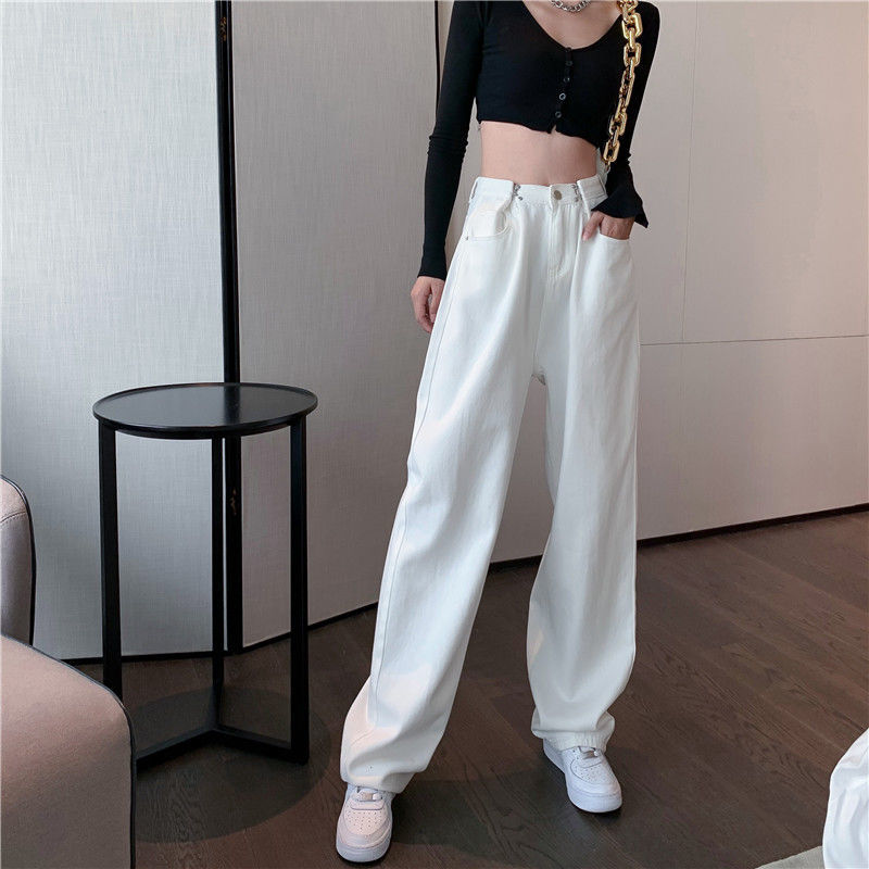 Quần Jean Ống Thẳng Lưng Cao Thời Trang Retro Cho Nữ | BigBuy360 - bigbuy360.vn