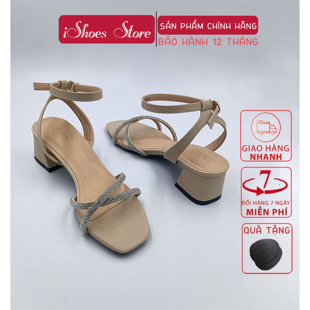 Sandal nữ đan dây chéo cao 5cm - X173