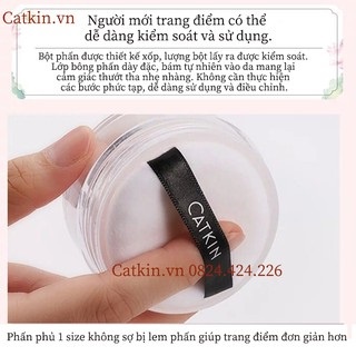 Phấn phủ kiềm dầu nội địa trung CATKIN giúp kiểm soát dầu trang điểm lâu trôi, thu nhỏ lỗ chân lông, che nếp nhăn