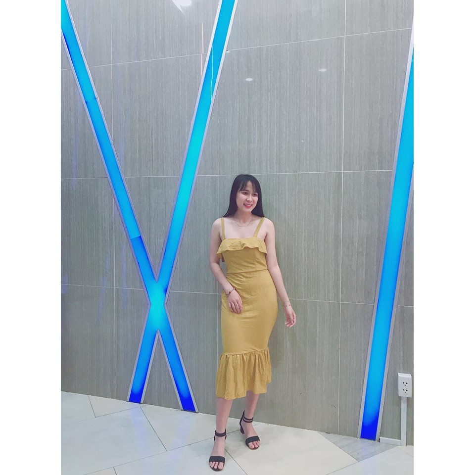 Đầm dây bèo ngực đuôi cá