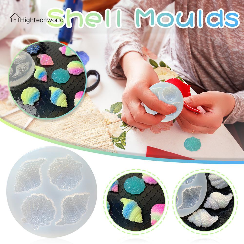 Khuôn Silicon Làm Bánh / Sô Cô La Hình Vỏ Sò Tráng Gương Độc Đáo