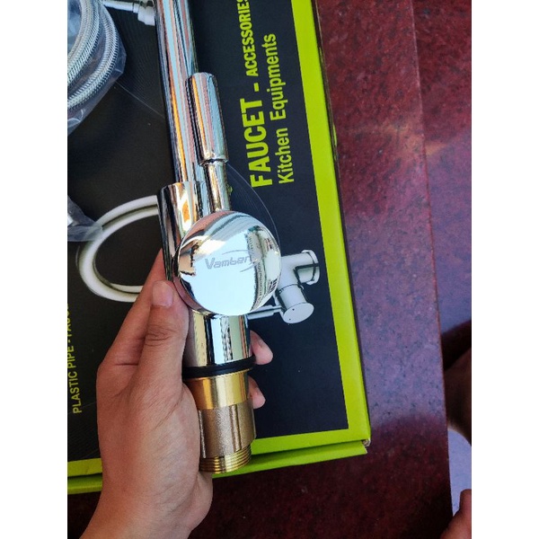 Ngổng nóng lạnh Vamber cổ xoay bi BH 5 năm cho sản phẩm