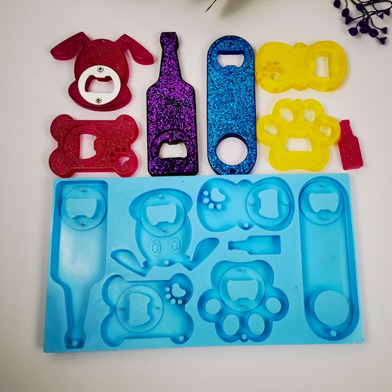 Khuôn Silicone Hình Cờ Lê Mở Nắp Chai Bia / Trang Sức DIY