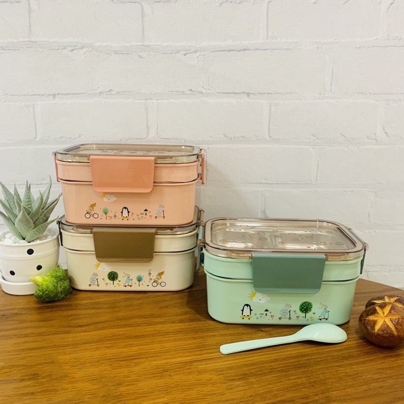 [HÀNG LOẠI 1] Hộp Cơm Văn Phòng Inox Cao Cấp An Toàn 2410