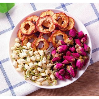 Hộp 20gói trà hoa mix hoa hồng - nhài - hibiscus atiso