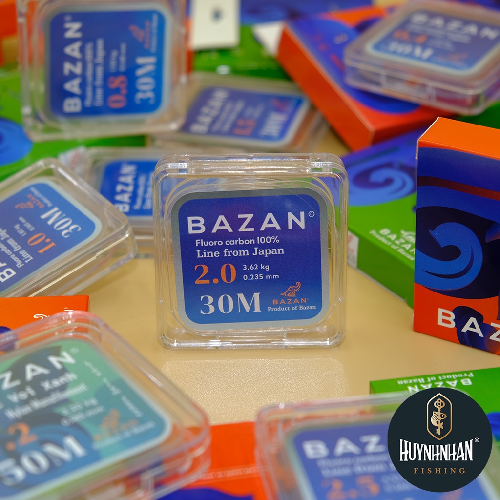Dây thẻo Bazan Fluorocarbon nhiều size x 30m