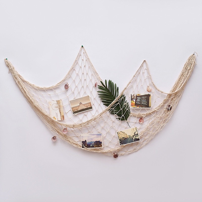 Lưới Đánh Cá Decor Trang Trí Góc Làm Việc Phòng Studio Quán Cafe Spa Phụ Kiện Chụp Ảnh Cao Cấp