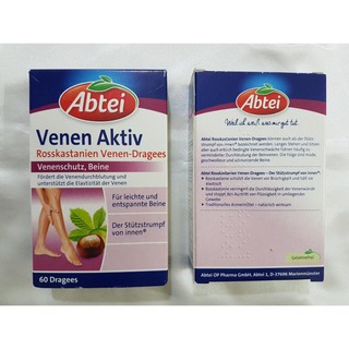 DE  Viên uống Abtei Venen Aktiv Dragees, xách tay Đức .