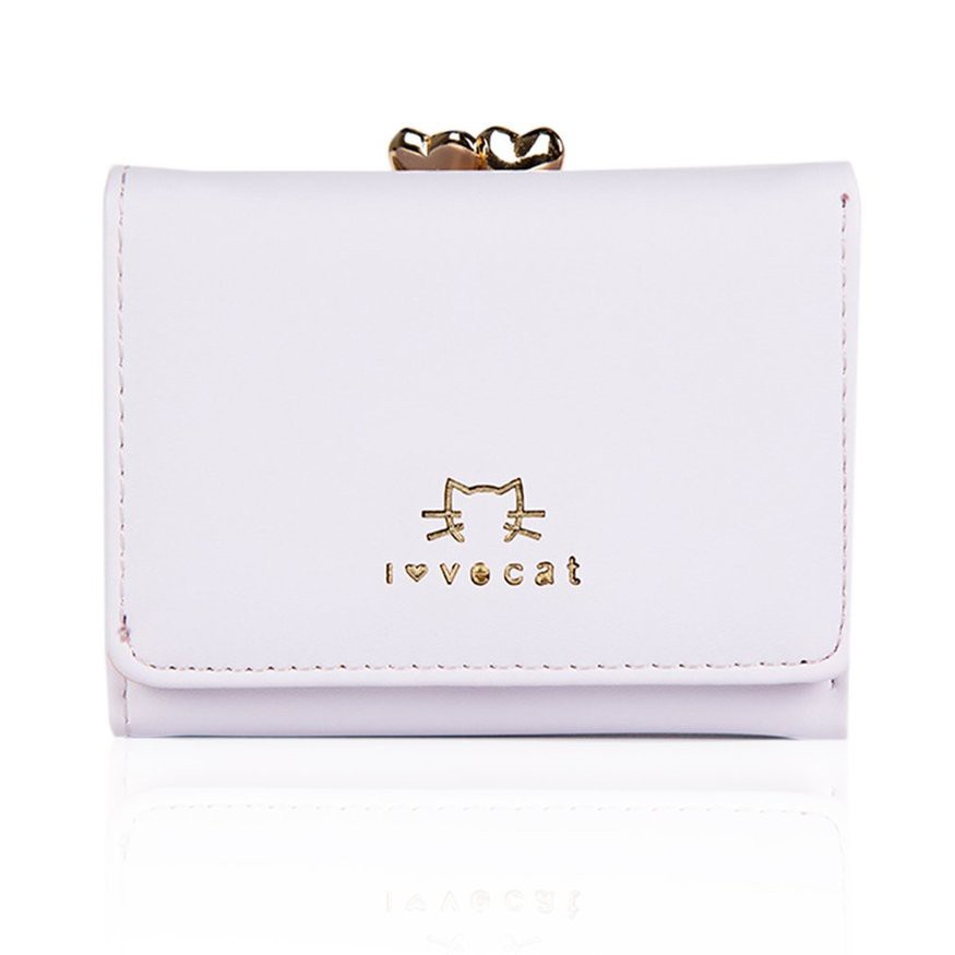 Ví nữ ngắn in họa tiết động vật xinh xắn