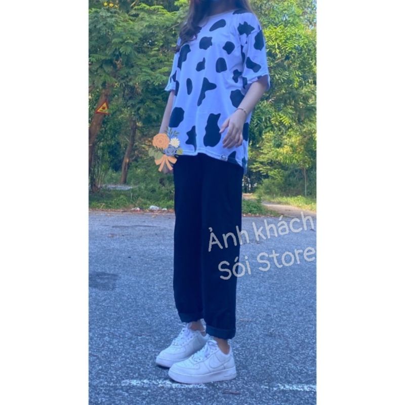 40-105kg Áo thun bò sữa nam nữ thời trang bigsize unisex Sói Store | BigBuy360 - bigbuy360.vn