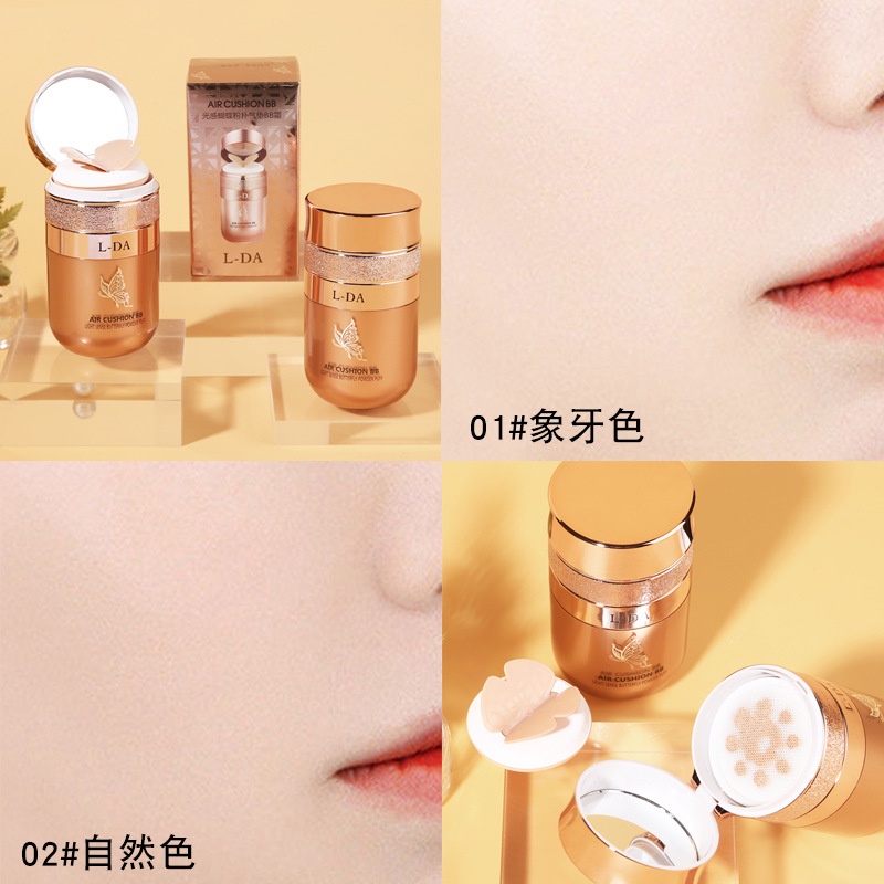 Butterfly Air Cushion Moisturizing Beauty BB Cream Isolation Concealer Makeup 30ML