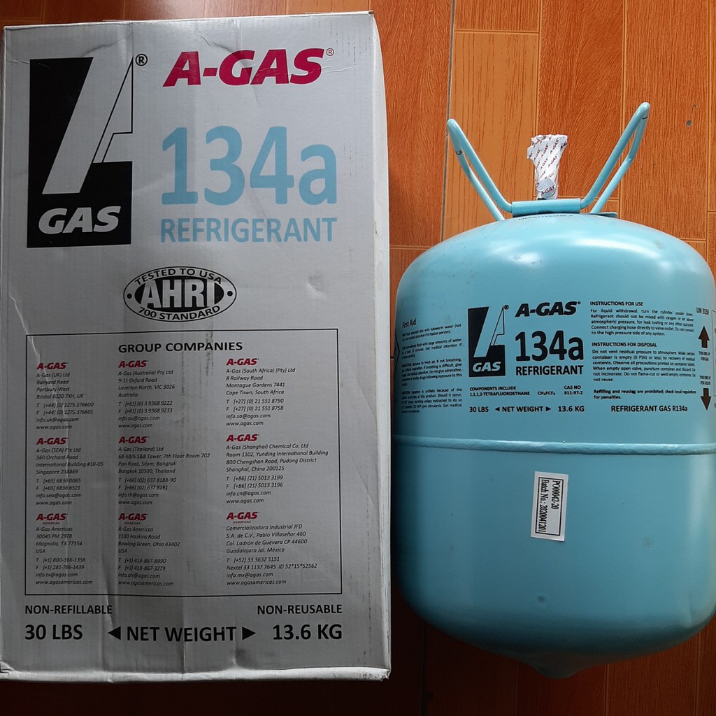 GAS ĐIỀU HÒA Ô TÔ AGAS R134A