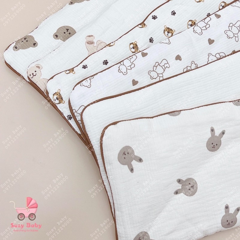 Gối xô organic phiên bản mới nhất, hoạ tiết siêu Hàn Quốc, Suzy baby