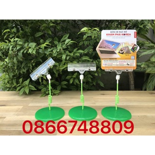 Wobbler để bàn, wobbler quảng cáo, chân đế quảng cáo, wobbler lò xo, kẹp lò xo quảng cáo, kẹp lò xo wobbler