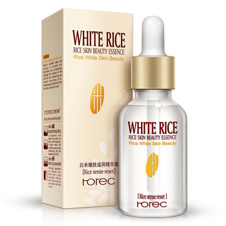 Serum Gạo Trắng Da Giúp Giữ Ẩm Và Trẻ Hoá Da Của Rorec