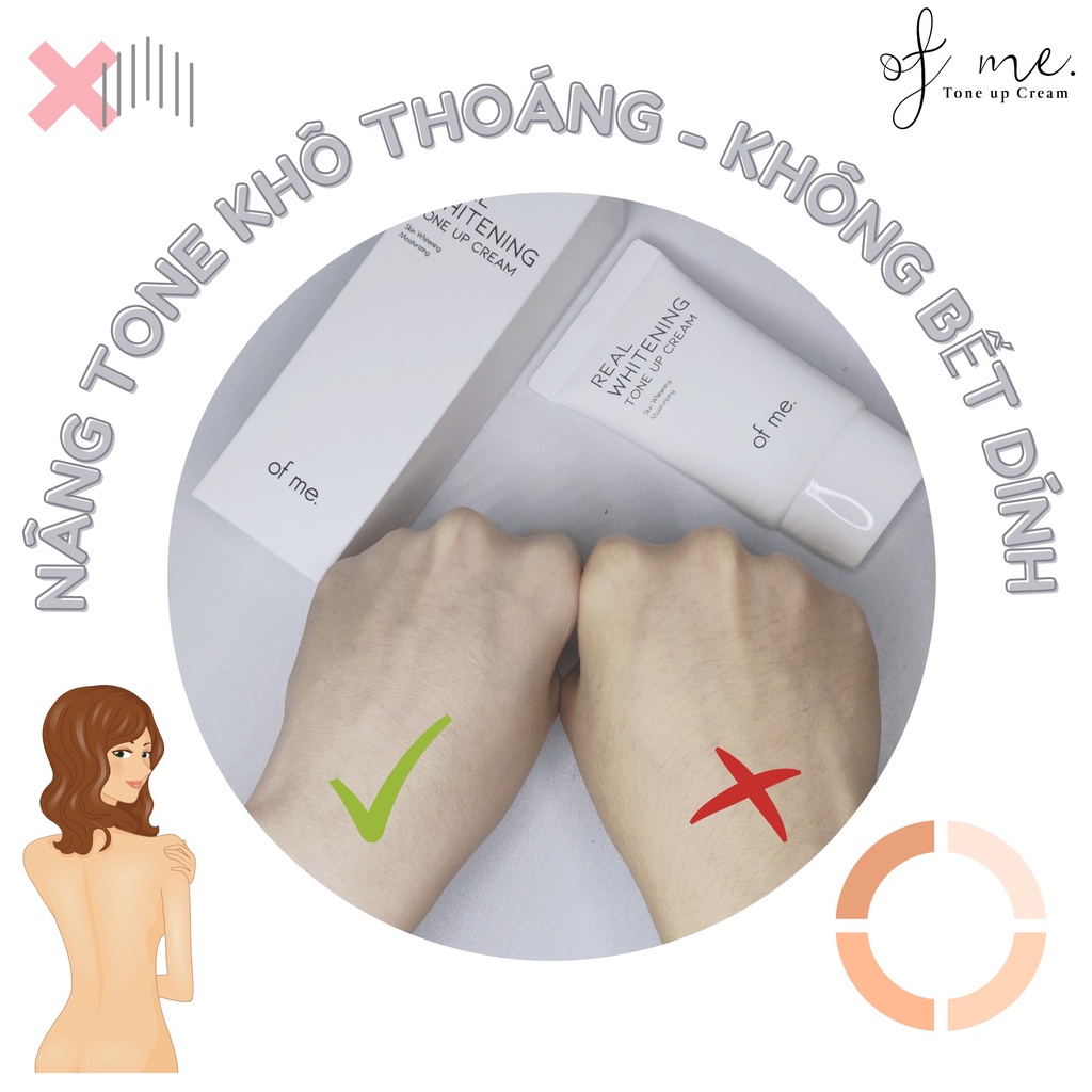 Kem dưỡng trắng nách Real Whitening Tone Up Cream  50ml