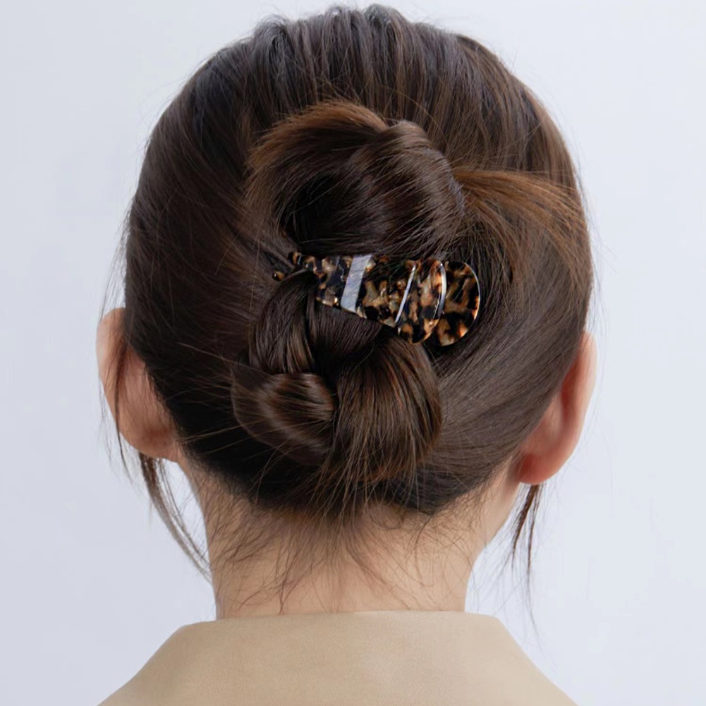 Kẹp Tóc Càng Cua Họa Tiết Da Báo Thời Trang